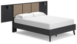 Charlang Full Panel Platform Bed with Dresser and 2 Nightstands