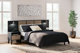 Charlang Full Panel Platform Bed with Dresser and 2 Nightstands