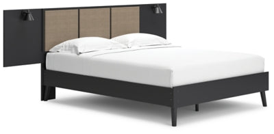 Charlang Queen Panel Platform Bed with 2 Extensions