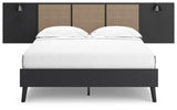 Charlang Queen Panel Platform Bed with Dresser, Chest and Nightstand