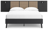 Charlang Queen Panel Platform Bed with 2 Extensions