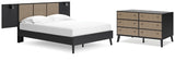 Charlang Full Panel Platform Bed with Dresser