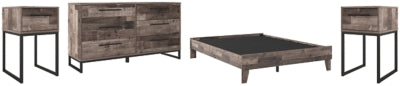 Neilsville Queen Platform Bed with Dresser and 2 Nightstands