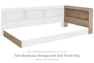 Oliah Twin Bookcase Storage with End Panel