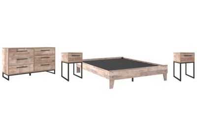 Neilsville Queen Platform Bed with Dresser and 2 Nightstands