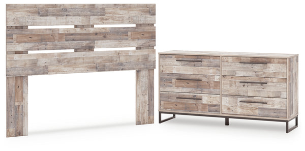 Neilsville Queen Panel Headboard Bed with Dresser