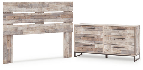 Neilsville Queen Panel Headboard Bed with Dresser