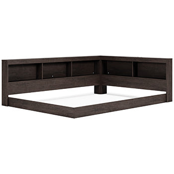 Piperton Bookcase Storage with Side Rail
