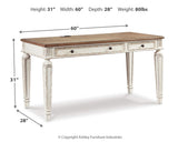 Realyn Home Office Desk and Storage