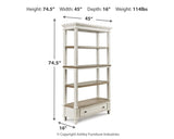 Realyn 75 Bookcase