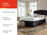 10 Inch Chime Memory Foam Full Mattress in a Box