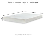 Chime 8 Inch Memory Foam Mattress with Adjustable Base