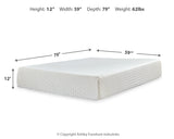 Chime 12 Inch Memory Foam Queen Mattress in a Box