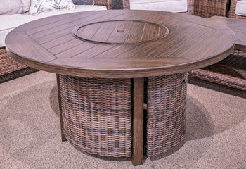 Drakes Beach Round Fire Pit Table