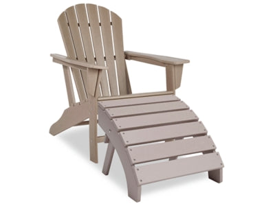 Sundown Treasure Outdoor Adirondack Chair and Ottoman