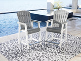 Transville Outdoor Counter Height Bar Stool (Set of 2)