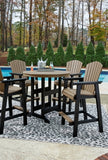 Fairen Trail Outdoor Bar Table and 4 Barstools