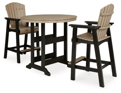 Fairen Trail Outdoor Bar Table and 2 Barstools