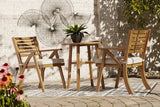 Vallerie Outdoor Chairs with Table Set (Set of 3)