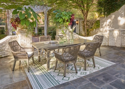 Beach Front Outdoor Dining Table and 6 Chairs