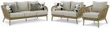 Swiss Valley Outdoor Sofa and Loveseat with 2 Lounge Chairs