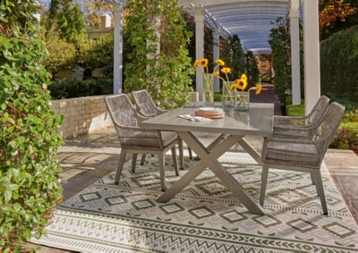 Beach Front Outdoor Dining Table and 4 Chairs