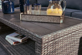 Salem Beach 3-Piece Outdoor Sectional with Chair, Coffee Table and End Table