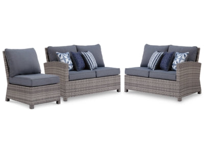 Salem Beach 2-Piece Outdoor Sectional with Chair