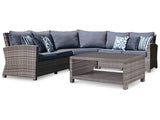 Salem Beach 3-Piece Outdoor Sectional with Coffee Table