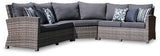 Salem Beach 3-Piece Outdoor Sectional with Coffee Table