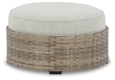 Calworth Outdoor Ottoman with Cushion