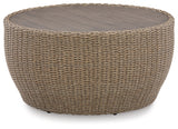 Danson Outdoor Coffee Table with End Table