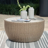 Danson Outdoor Coffee Table with End Table