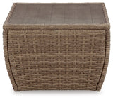 Sandy Bloom Outdoor Coffee Table with 2 End Tables