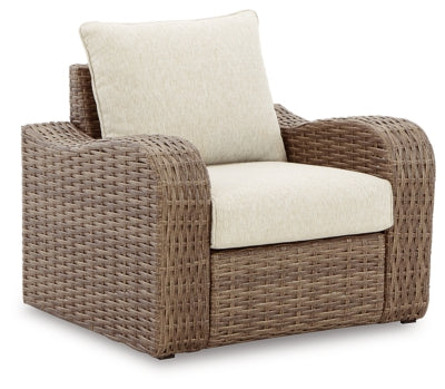 Sandy Bloom Lounge Chair with Cushion