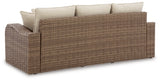 Sandy Bloom Outdoor Sofa with Cushion