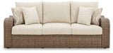 Sandy Bloom Outdoor Sofa with Cushion