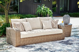 Sandy Bloom Outdoor Sofa with Cushion