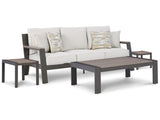 Tropicava Outdoor Sofa with Coffee Table and 2 End Tables