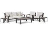 Tropicava Outdoor Sofa and  2 Lounge Chairs with Coffee Table and 2 End Tables