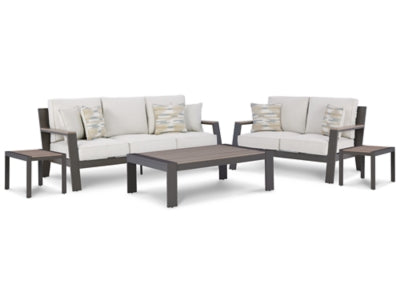 Tropicava Outdoor Sofa and Loveseat with Coffee Table and 2 End Tables