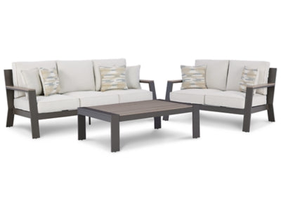 Tropicava Outdoor Sofa and Loveseat with Coffee Table