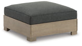 Citrine Park Outdoor Ottoman with Cushion