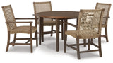 Germalia Outdoor Dining Table and 4 Chairs