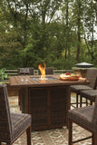 Paradise Trail Outdoor Bar Table and 6 Barstools