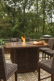 Paradise Trail Outdoor Bar Table and 8 Barstools