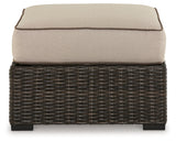 Coastline Bay Outdoor Ottoman with Cushion