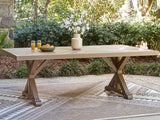 Revare Beach RECT Dining Table w/UMB OPT