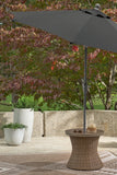 Revare Beach Round End Table w/UMB OPT