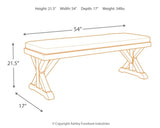 Beachcroft Outdoor Dining Table and 4 Chairs and Bench